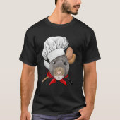 Restaurant Rat Chef Cook Culinary Kitchen Cooking T-shirt (Voorkant)