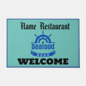 Restaurant Red Crab Lobster Welkom Shop Personali Deurmat (Voorkant)