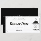 Restaurant Reservation Gift Voucher Certificate (Voorkant / Achterkant)