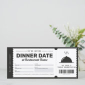 Restaurant Reservation Voucher Certificate (Staand voorkant)