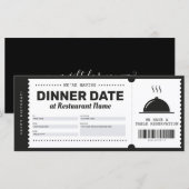 Restaurant Reservation Voucher Certificate (Voorkant / Achterkant)
