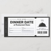 Restaurant Reservation Voucher Certificate (Voorkant)