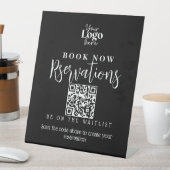 Restaurant reservering modern script Pedestal Sign Reclamebord Met Voetstuk (Insitu)