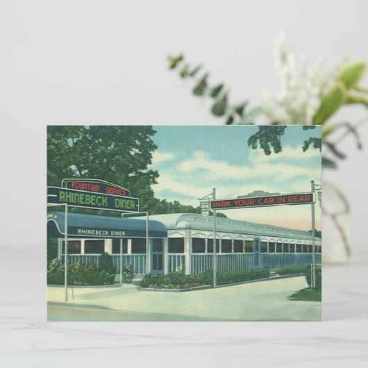 restaurant, Retro Rhinebeck Roadside Diner (Staand voorkant)