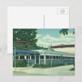 restaurant, Retro Rhinebeck Roadside Diner Briefkaart (Voorkant / Achterkant)