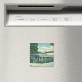  restaurant, Retro Rhinebeck Roadside Diner Magneet (Insitu (Vaatwasser))