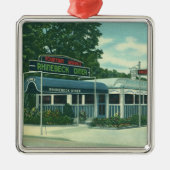  restaurant, Retro Rhinebeck Roadside Diner Metalen Ornament (Voorkant)