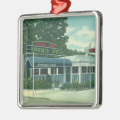  restaurant, Retro Rhinebeck Roadside Diner Metalen Ornament (Links)