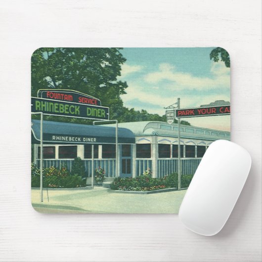  restaurant, Retro Rhinebeck Roadside Diner Muismat (Met muis)