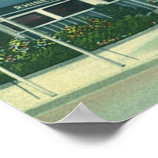  restaurant, Retro Rhinebeck Roadside Diner Poster (Hoek)