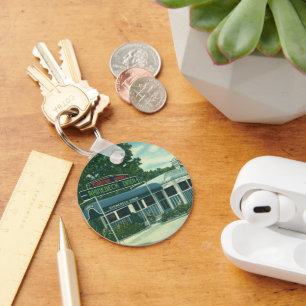  restaurant, Retro Rhinebeck Roadside Diner Sleutelhanger