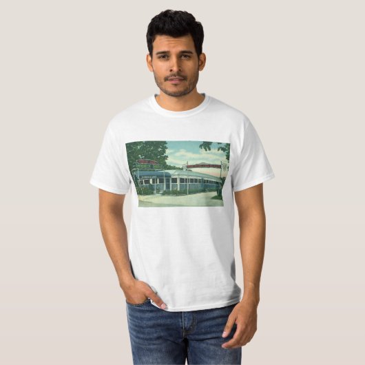  restaurant, Retro Rhinebeck Roadside Diner T-shirt (Voorkant volledig)
