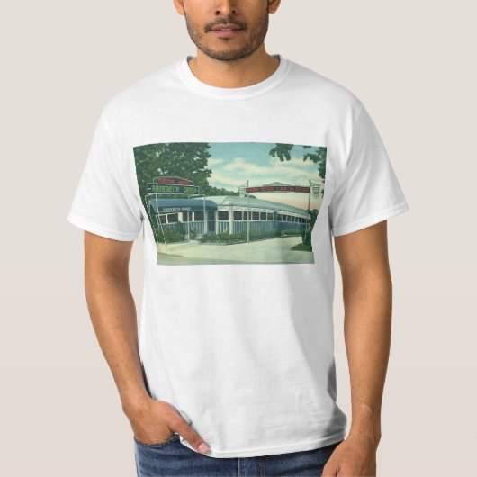  restaurant, Retro Rhinebeck Roadside Diner T-shirt (Voorkant)