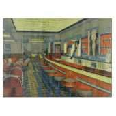  restaurant, Retro Roadside Diner Interior Snijplank (Voorkant)