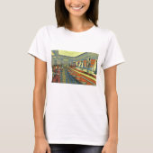  restaurant, Retro Roadside Diner Interior T-shirt (Voorkant)