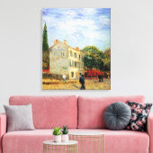 Restaurant Rispal in Asnieres, door Vincent van Go Canvas Afdruk (Insitu (Woonkamer))