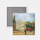 Restaurant Rispal in Asnieres, door Vincent van Go Magneet (Voorkant / Achterkant)