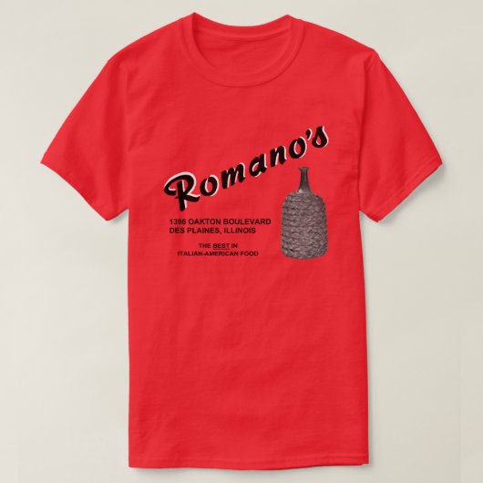 Restaurant Romano, Des Plaines, Verenigde Staten T-shirt (Design voorkant)