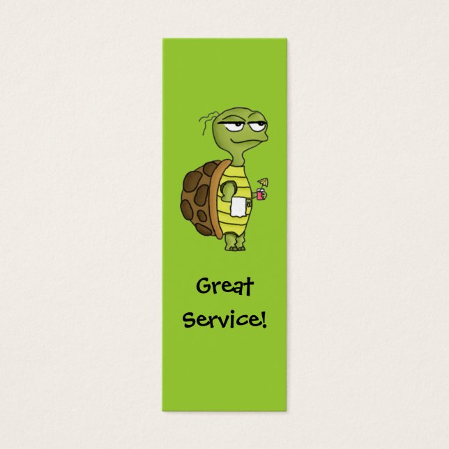 Restaurant Server Tip Kaart (Voorkant)