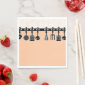 Restaurant servetten met keukengerei (Insitu)