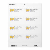 Restaurant servies ontwerp aangepaste label Sjablo (Full Sheet)