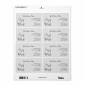 Restaurant Silverware Adverteren aangepaste labels (Full Sheet)