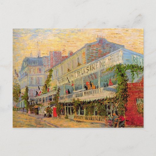 Restaurant Sirene, Asnières door Vincent van Gogh Briefkaart (Voorkant)