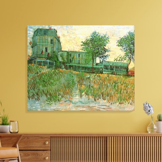 Restaurant Sirene, Asnières door Vincent van Gogh Canvas Afdruk (Insitu (Woonkamer))