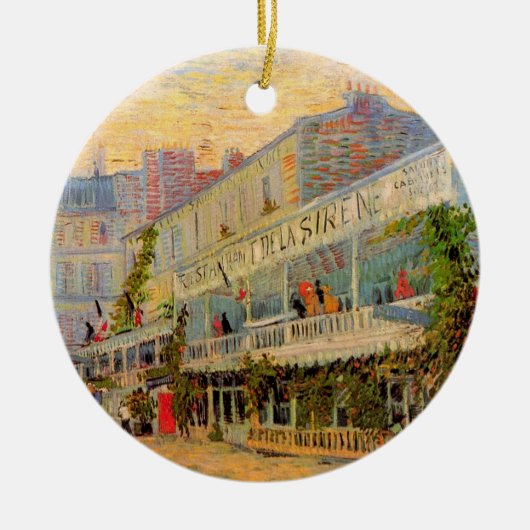 Restaurant Sirene, Asnières door Vincent van Gogh Keramisch Ornament (Voorkant)