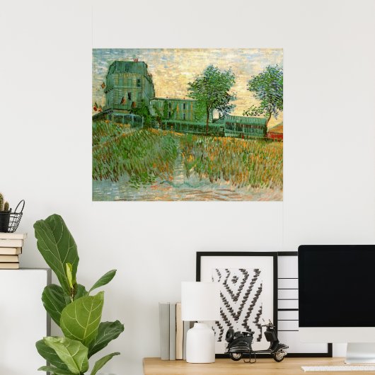 Restaurant Sirene, Asnières door Vincent van Gogh Poster (Thuiskantoor)