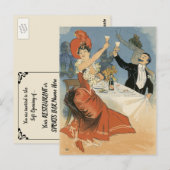 Restaurant Soft Opening Party Uitnodiging (Voorkant / Achterkant)