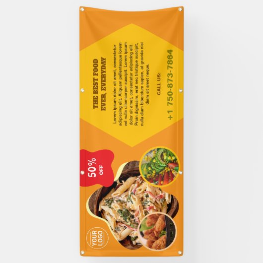 Restaurant Specials Aangepaste Banner (Verticaal)