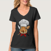 Restaurant Squirrel Chef Cook Kitchen Cooking  Rod T-shirt (Voorkant)