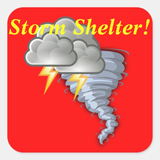 Restaurant Supplies Storm Shelter Sticker (Voorkant)