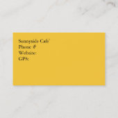 Restaurant    SuppliesBreakfast clubkaarten Klantenkaartje (Achterkant)