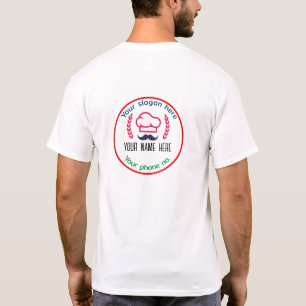 Restaurant T-Shirt met Gepersonaliseerd Logo