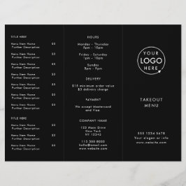 Restaurant Takeout | Menu Black Logo-Takeaway