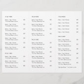 Restaurant Takeout | Minimalistisch menu Logo (Achterkant)