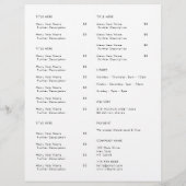 Restaurant Takeout | Minimalistisch menu Logo (Achterkant)