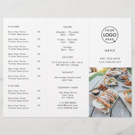 Restaurant Takeout | Modern menu Foto Takeaway