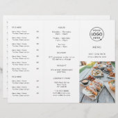 Restaurant Takeout | Modern menu Foto Takeaway (Voorkant / Achterkant)