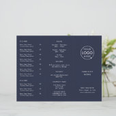 Restaurant-uittredingsrestaurant | Menu Navy Blue  (Staand voorkant)