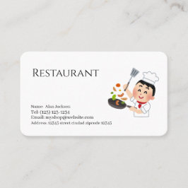 restaurant visitekaartje