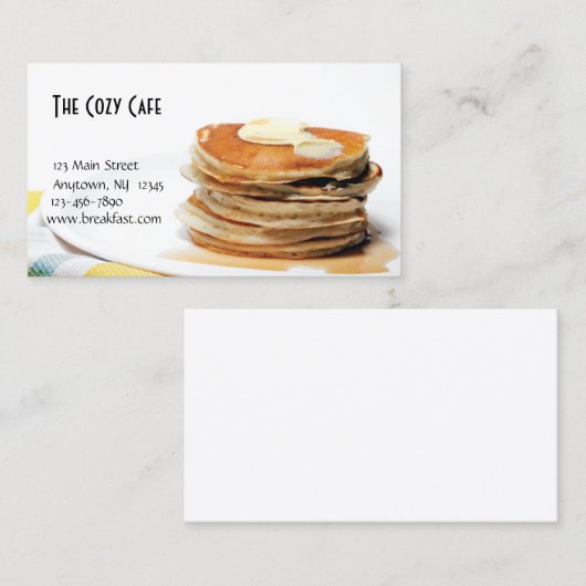 Restaurant Visitekaartje (Voorkant / Achterkant)