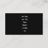 Restaurant Visitekaartje (Achterkant)