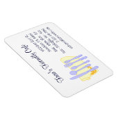 Restaurant Visitekaartje Blauw Geel Custom Magnet Magneet (Rechterzijde)