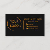 Restaurant Visitekaartje Catering en Chef-kok (Achterkant)
