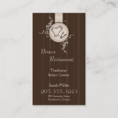 Restaurant Visitekaartje - Chef Pet & Leaves (Achterkant)