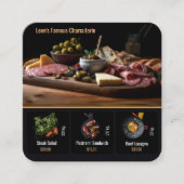 Restaurant visitekaartje met entrees (Voorkant)