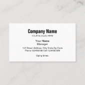 Restaurant visitekaartsjabloon | gele plaid visitekaartje (Achterkant)